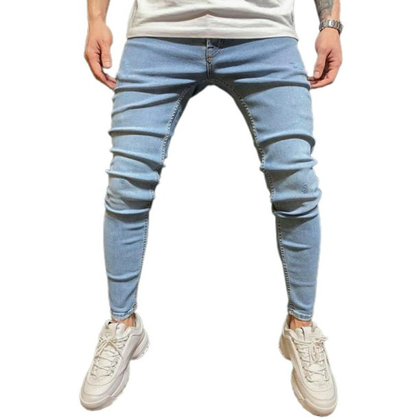 Mens Denim Jeans Slim Fit Designer Stylish Trousers Pants All Waist And Sizes